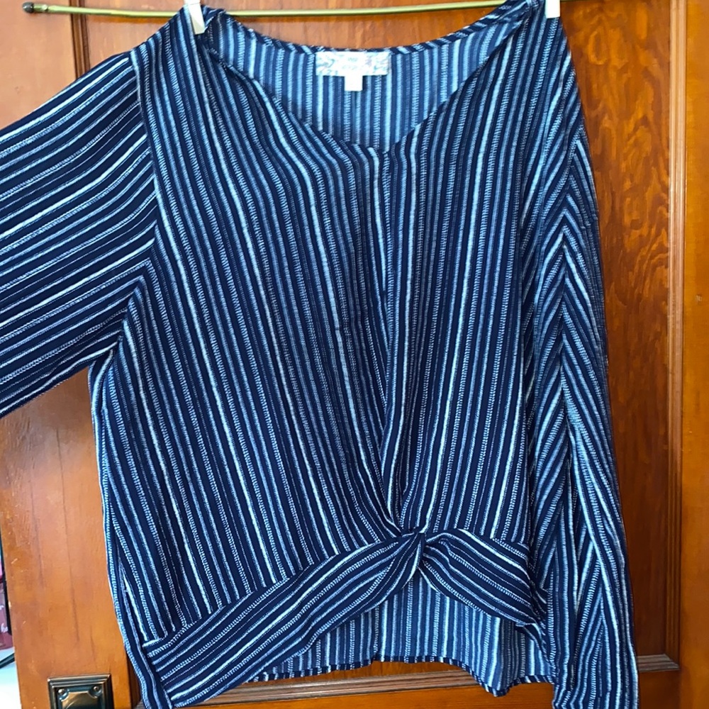 Navy Blue Blouse